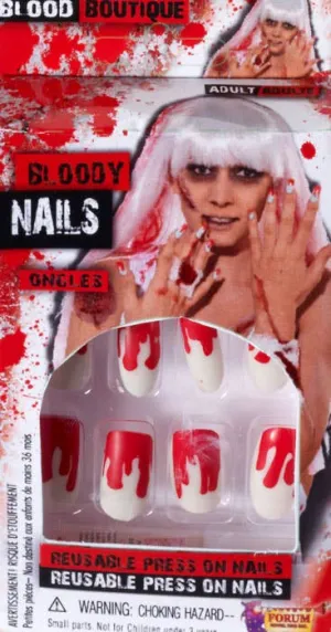 Bloody Fingernails Halloween Accessory