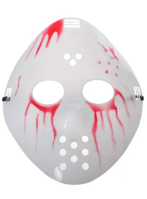 Bloody Jason Halloween Costume Hockey Mask