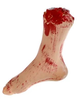 Bloody Severed Foot Halloween Haunted House Prop