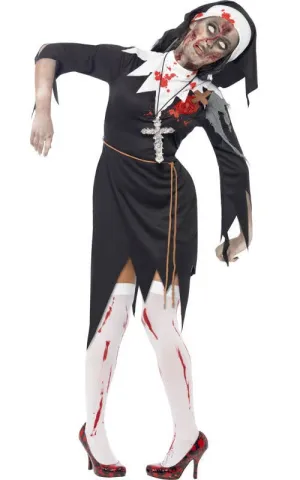 Bloody Sister Mary Womens Halloween Zombie Costume