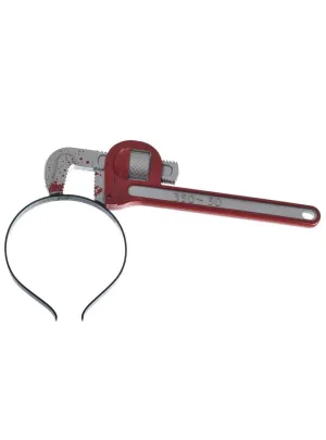 Bloody Wrench in Head Halloween Costume Headband