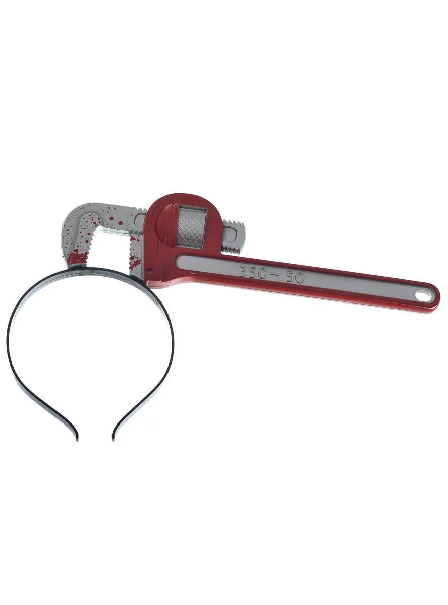 Bloody Wrench in Head Halloween Costume Headband