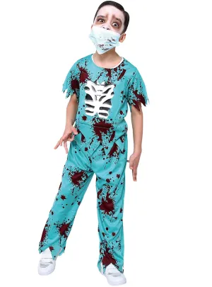 Bloody Zombie Doctor Boys Halloween Costume