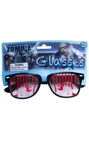 Bloody Zombie Glasses Halloween Accessory
