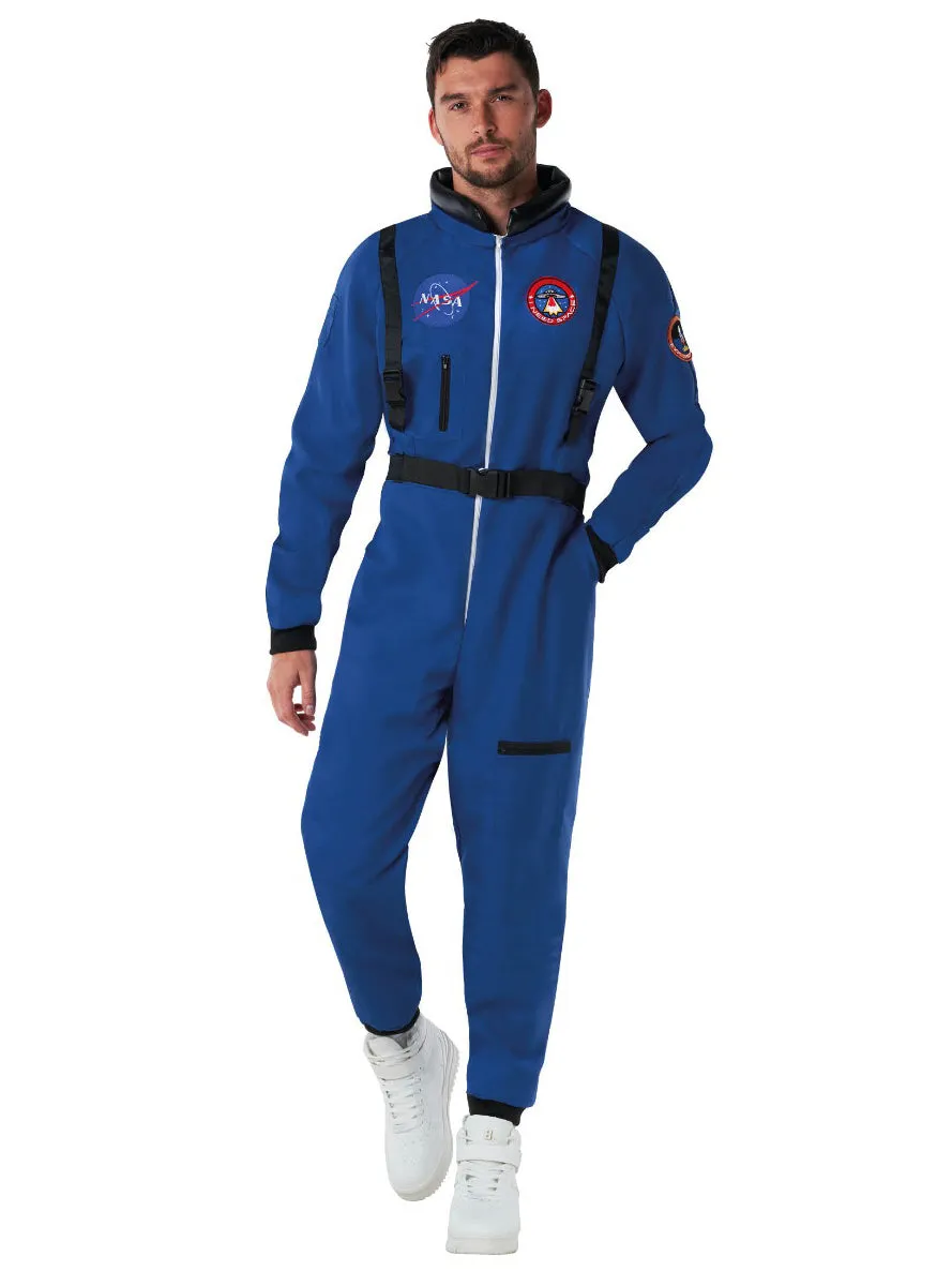 Blue NASA Space Astronaut Mens Costume