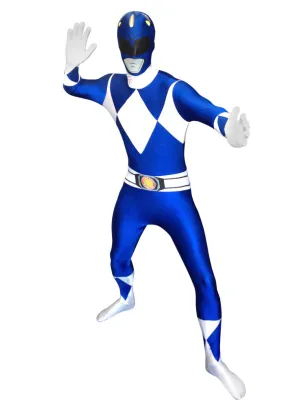 Blue Power Ranger Morphsuit Mens Costume