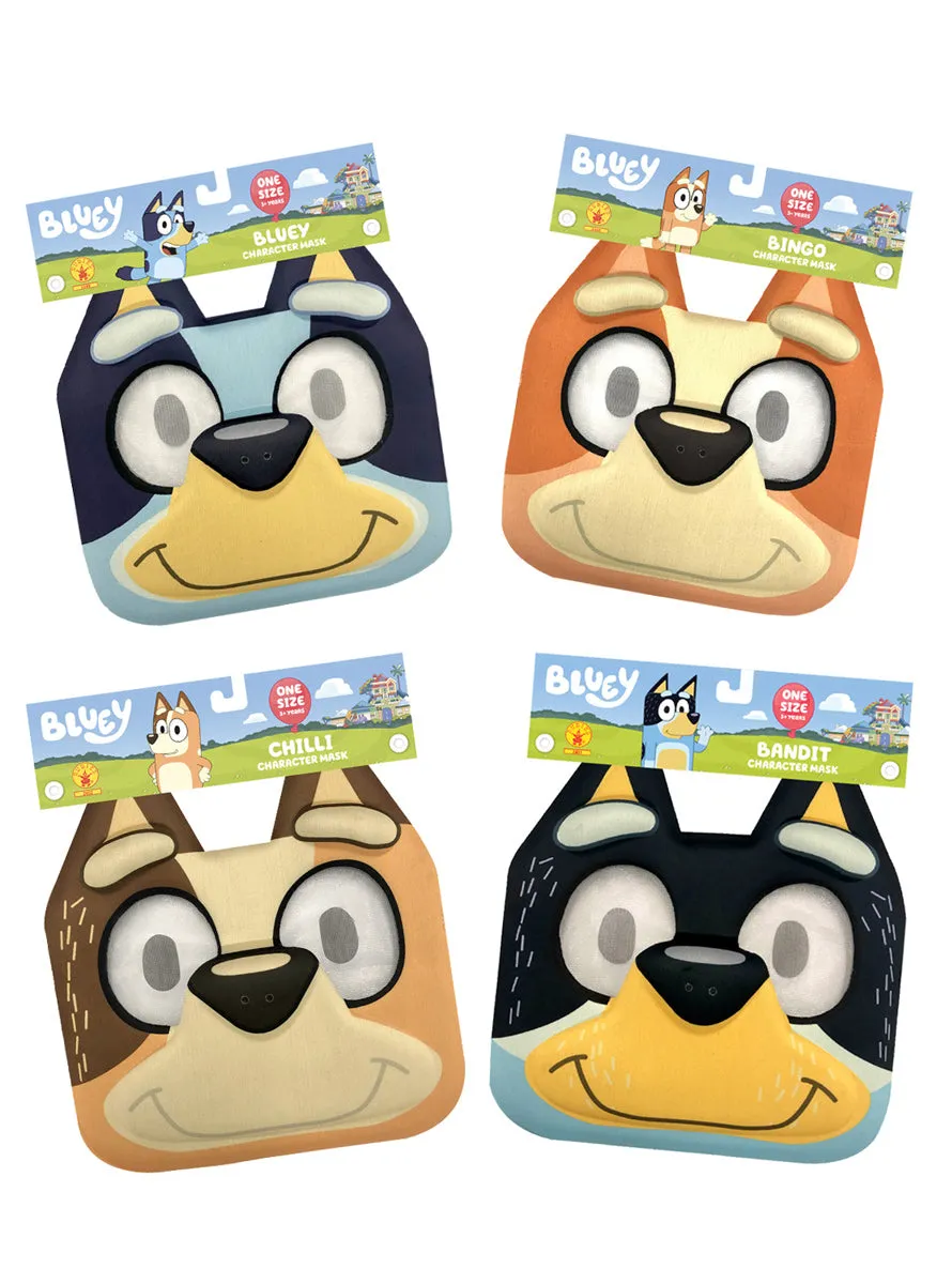Bluey Heeler Family 4 Pack Character Costume Masks