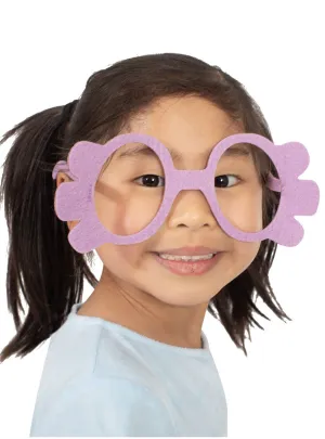 Bluey The Grannies Kids Purple Felt Glasses