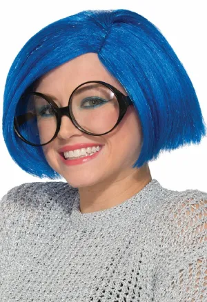 Bobbie Blue Bob Womens Costume Wig