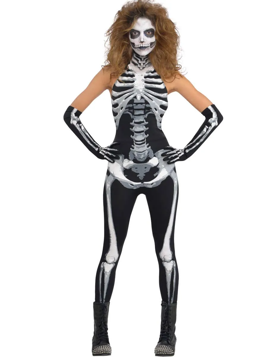 Bone-A-Fied Babe Womens Skeleton Halloween Costume