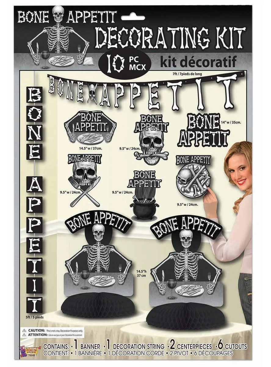 Bone Appetit 10 Piece Halloween Table Decoration Set