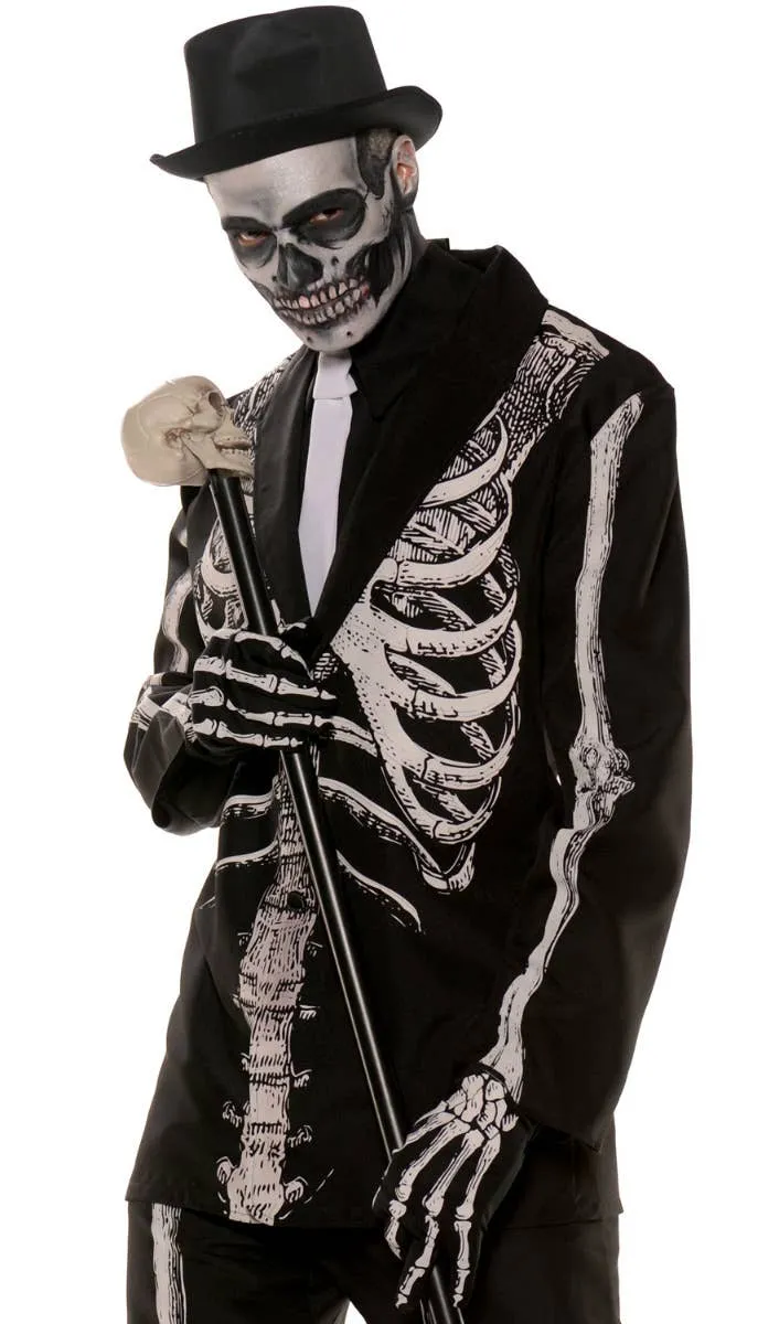 Bone Daddy Mens Skeleton Suit Halloween Costume