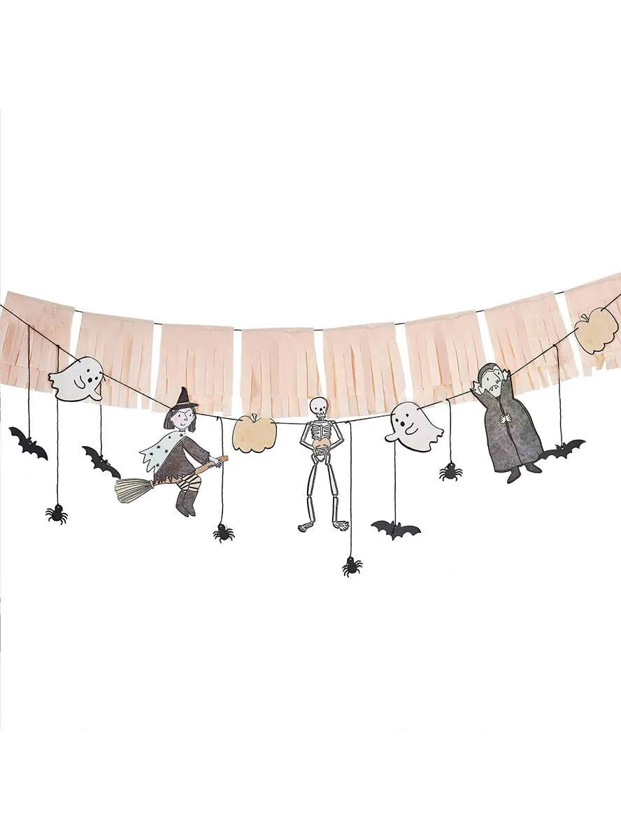 Boo Crew Halloween Characters Bunting with Tassels