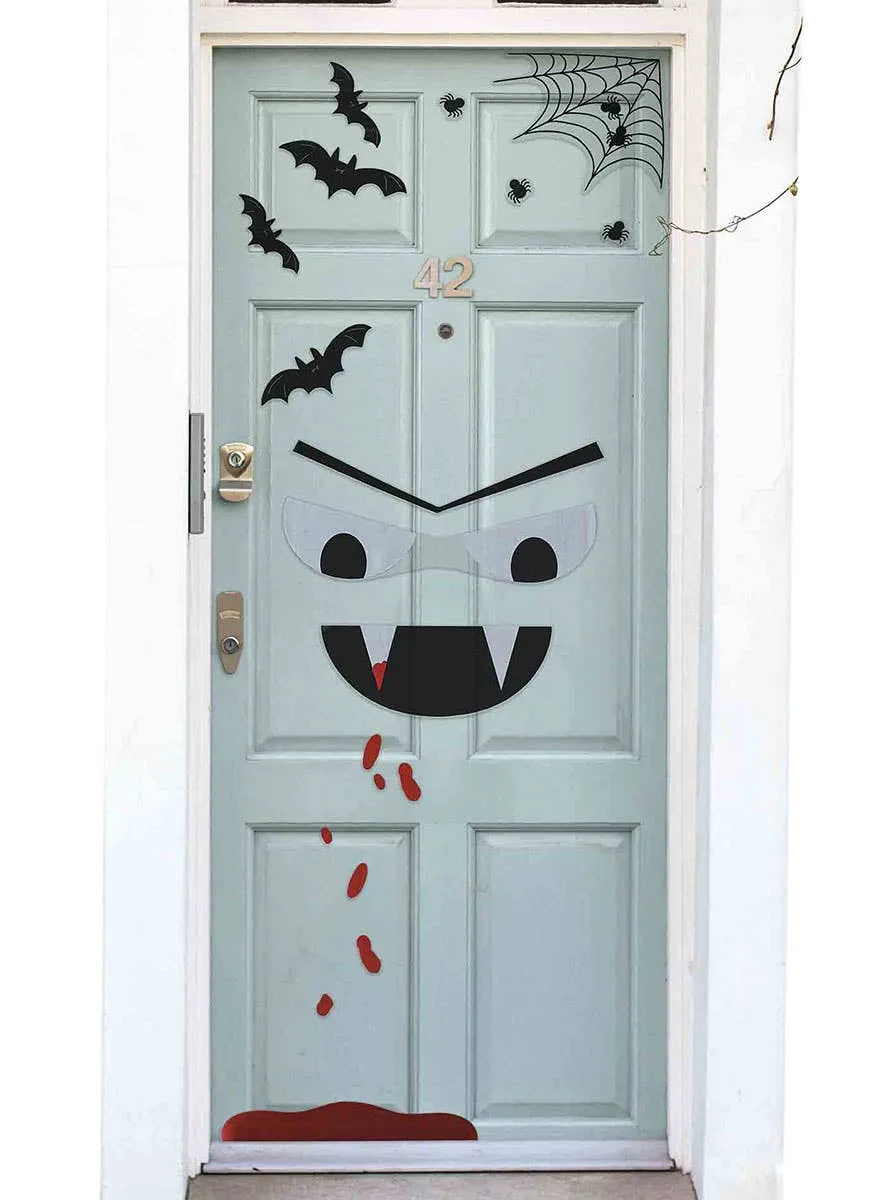 Boo Crew Monster House Halloween Door Stickers
