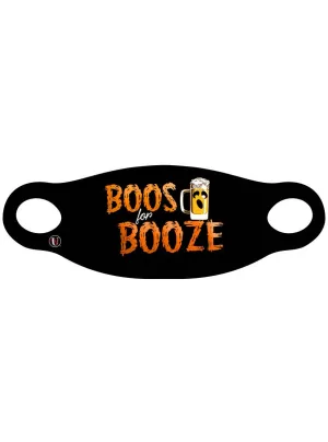 Boos for Booze Adults Fabric Halloween Face Mask