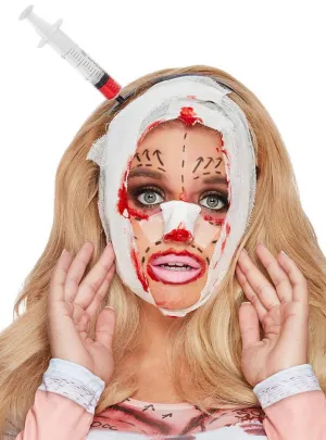 Botched Syringe Through The Head Halloween Costume Headband