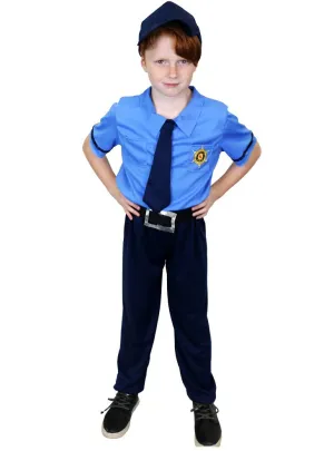 Boys in Blue Police Man Dress Up Costume for Boys