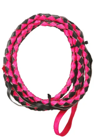 Braided Black and Pink Cowgirl  Costume Whip