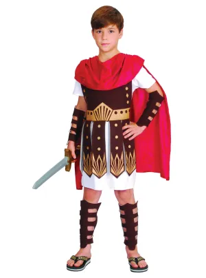 Brave Ancient Roman Soldier Boys Gladiator Costume
