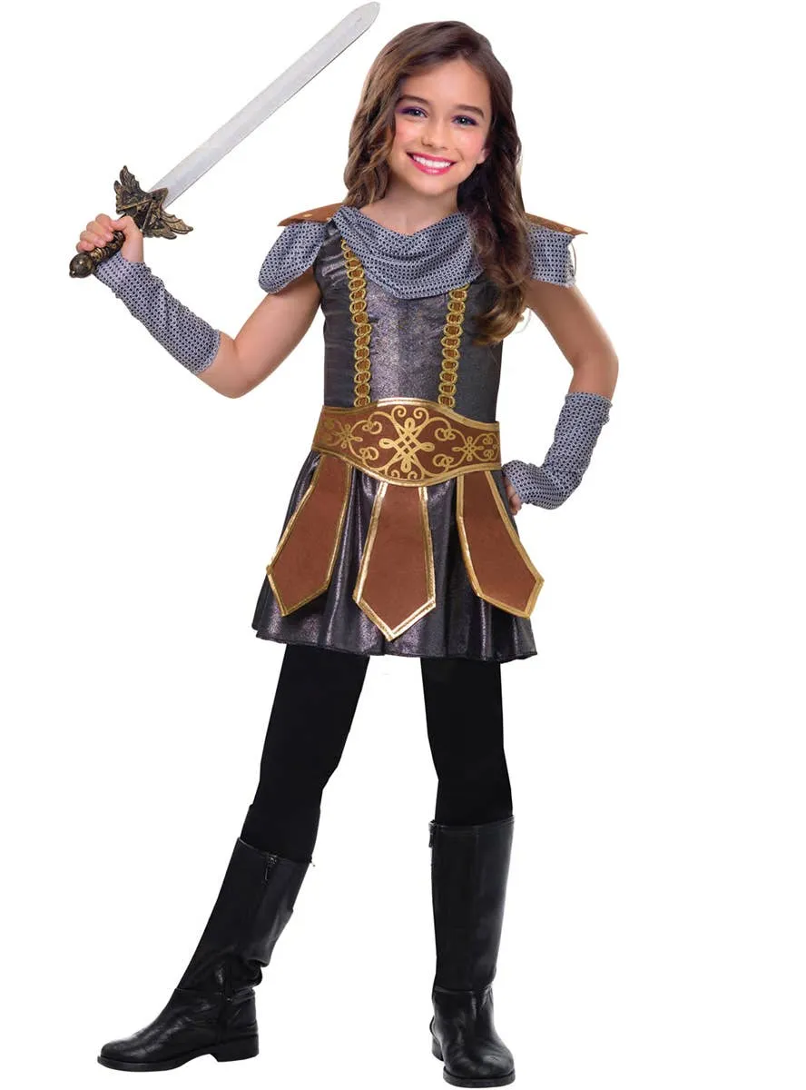 Brave Knight Girls Medieval Costume