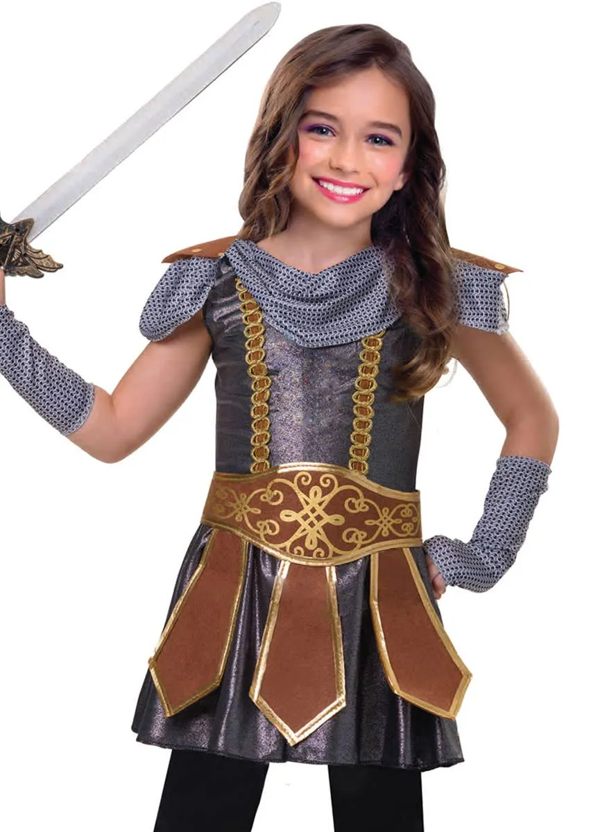 Brave Knight Girls Medieval Costume