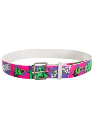 Bright Neon Superhero Belt Costume Accessory