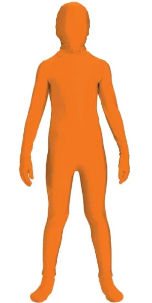 Bright Orange Second Skin Teen Boys Costume