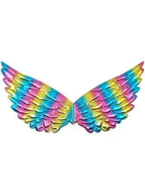 Bright Pastel Rainbow Mini Angel Costume Wings