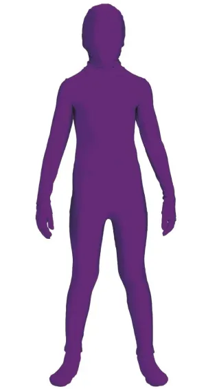 Bright Purple Second Skin Boys Dress Up Costume