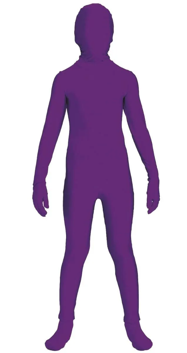 Bright Purple Second Skin Teen Boys Costume