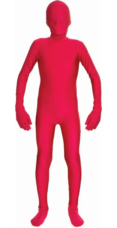Bright Red Second Skin Teen Boys Costume