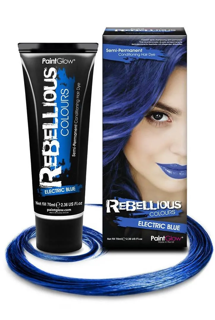 Bright Semi Permanent Electric Blue Hair Dye - Large 70ml