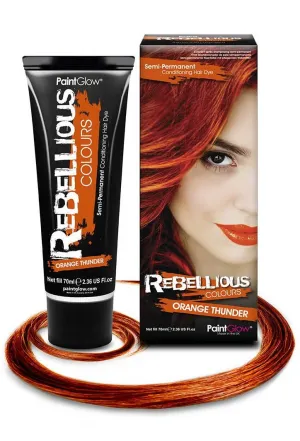 Bright Semi Permanent Orange Thunder Hair Dye - Large 70ml