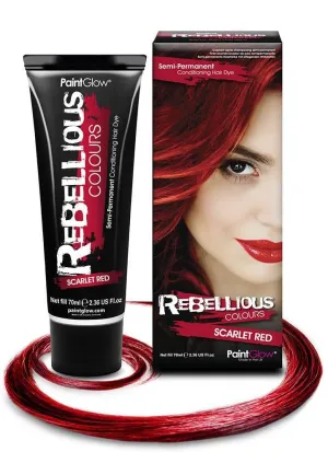 Bright Semi Permanent Scarlet Red Hair Dye - Large 70ml