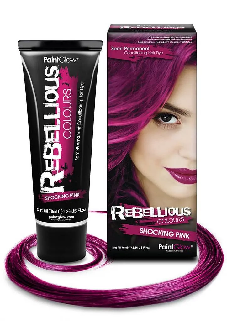 Bright Semi Permanent Shocking Pink Hair Dye - Large 70ml