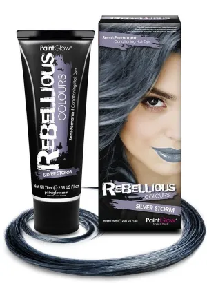 Bright Semi Permanent Silver Storm Hair Dye - Large 70ml