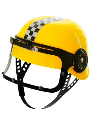 Bright Yellow Speed Racing Kids Costume Helmet