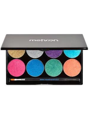 Brilliant Metallics 8 Colour Professional SFX Mehron Makeup Palette