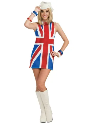 British Invasion Womens Union Jack Costume Dress