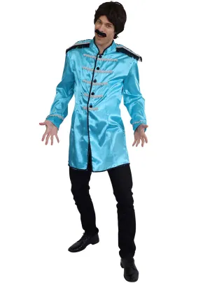 British Singer Mens Blue Beatles Costume Jacket