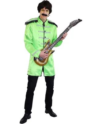 British Singer Mens Green Beatles Costume Jacket