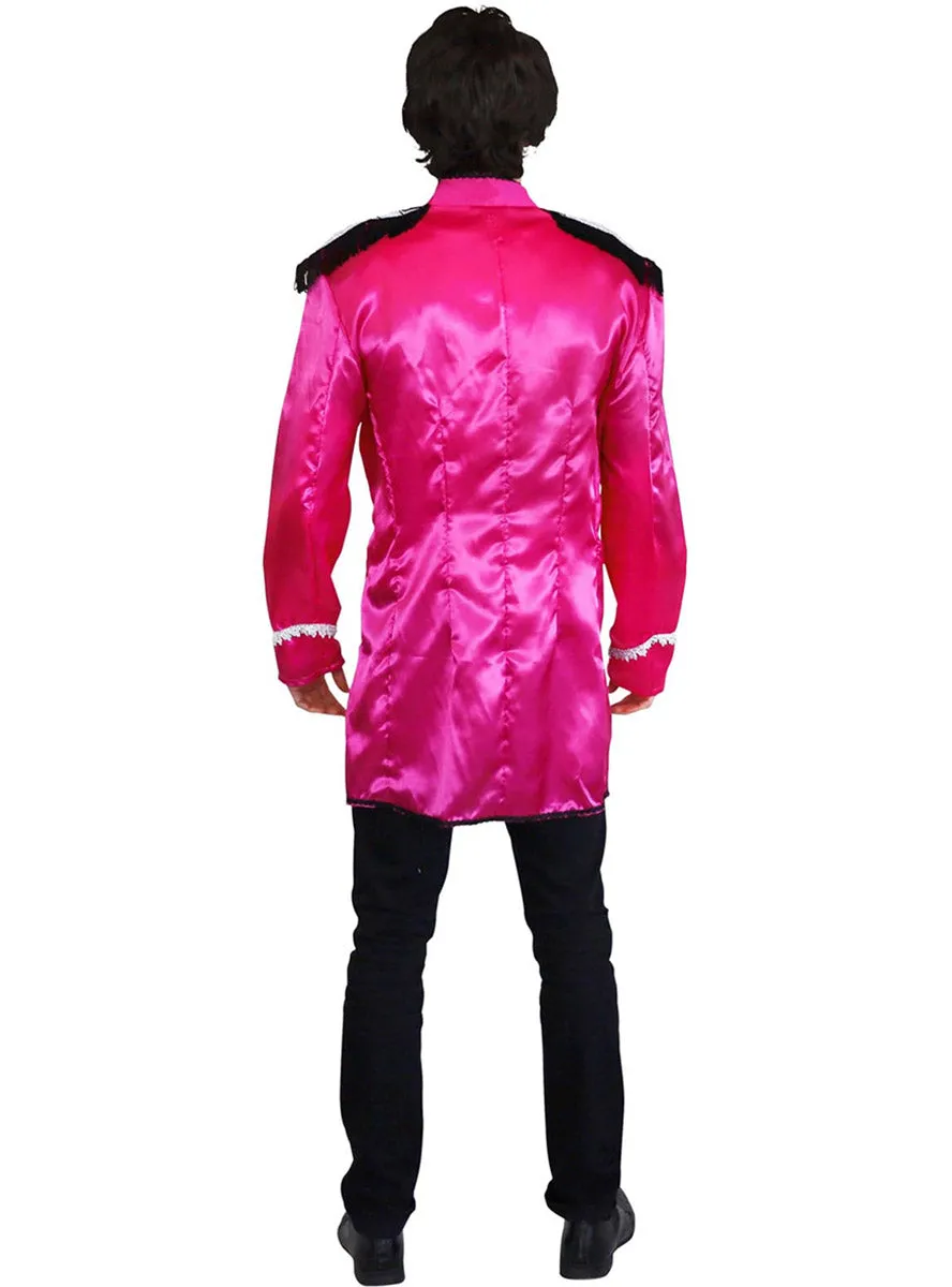British Singer Mens Pink Beatles Costume Jacket