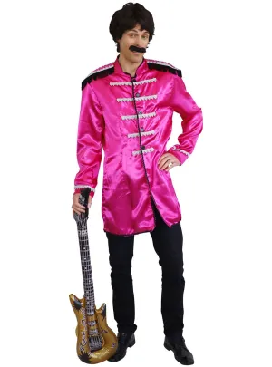 British Singer Plus Size Mens Pink Beatles Costume Jacket