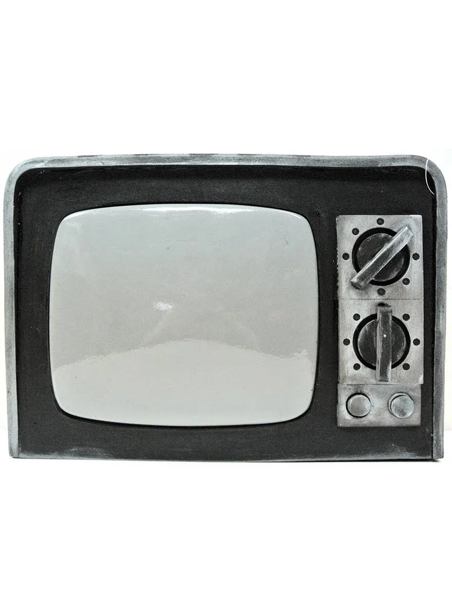 Broken Analog Television Halloween Decoration with Sounds