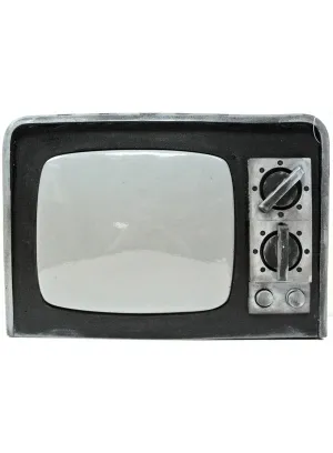 Broken Analog Television Halloween Decoration with Sounds