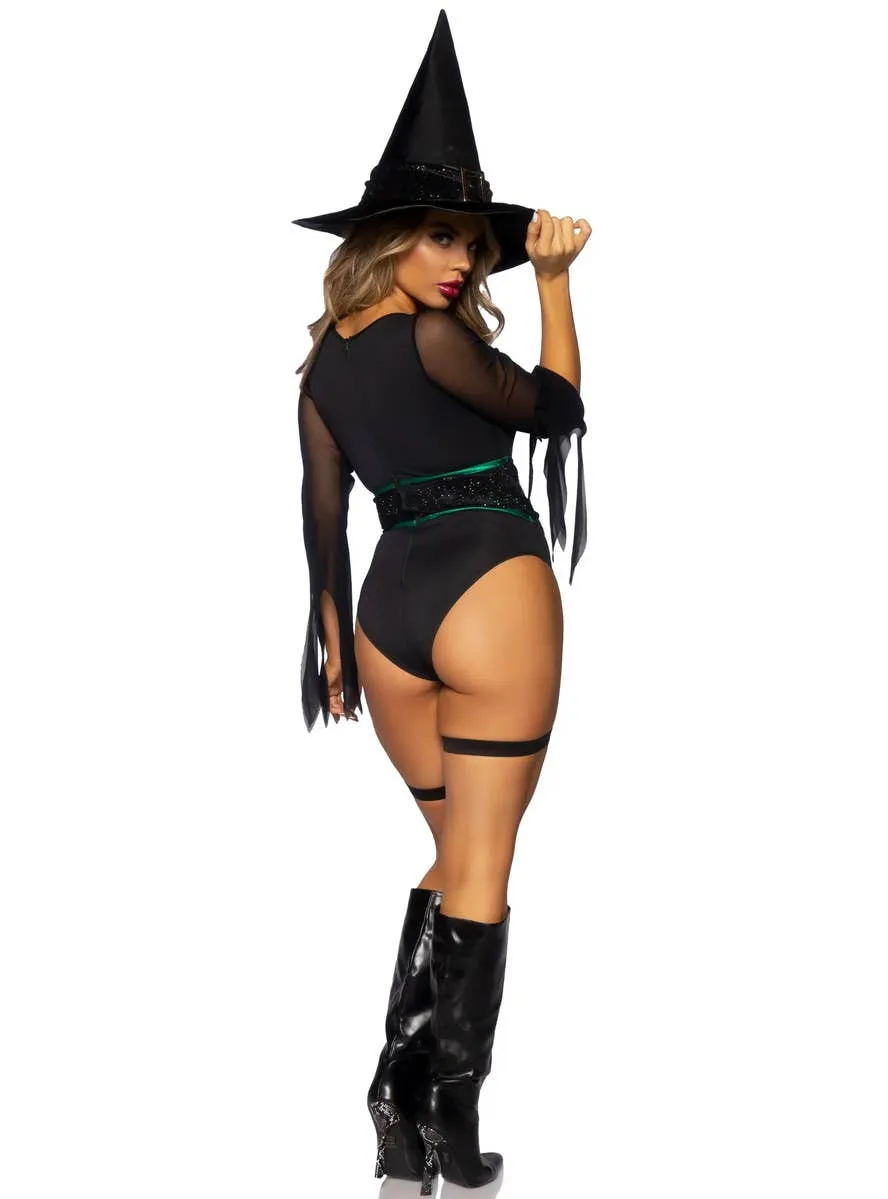 Broomstick Babe Womens Sexy Witch Halloween Costume