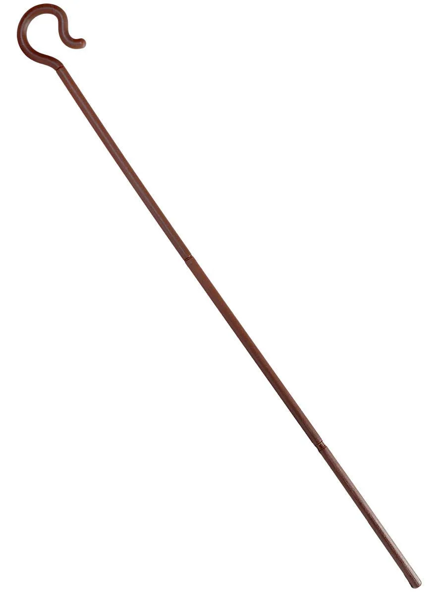 Brown Collapsible Shepherd Crook Costume Accessory
