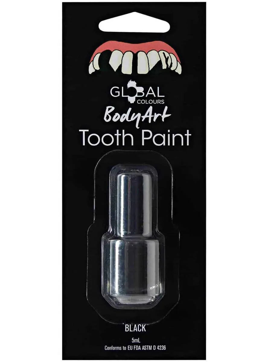 Brush On Black Tooth Paint Makeup