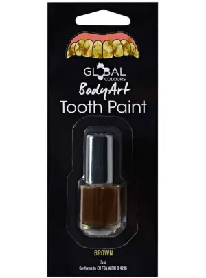 Brush On Brown Tooth Paint Makeup
