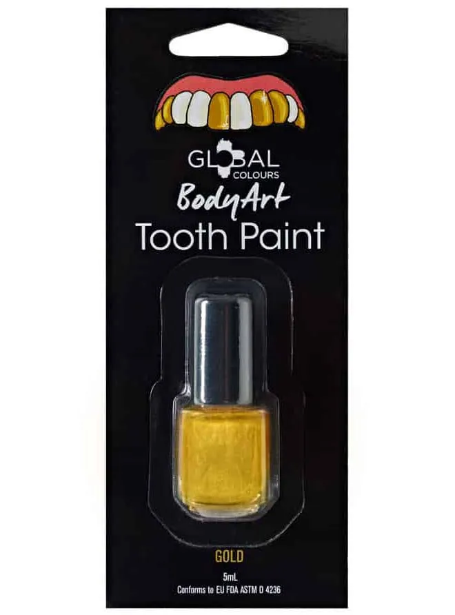 Brush On Gold Tooth Paint Makeup